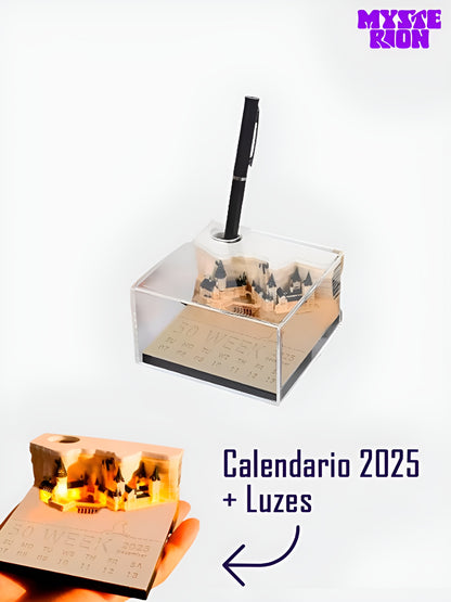 Mysterion Castelo Hogwarts (Com Luz e Calendário 2025)